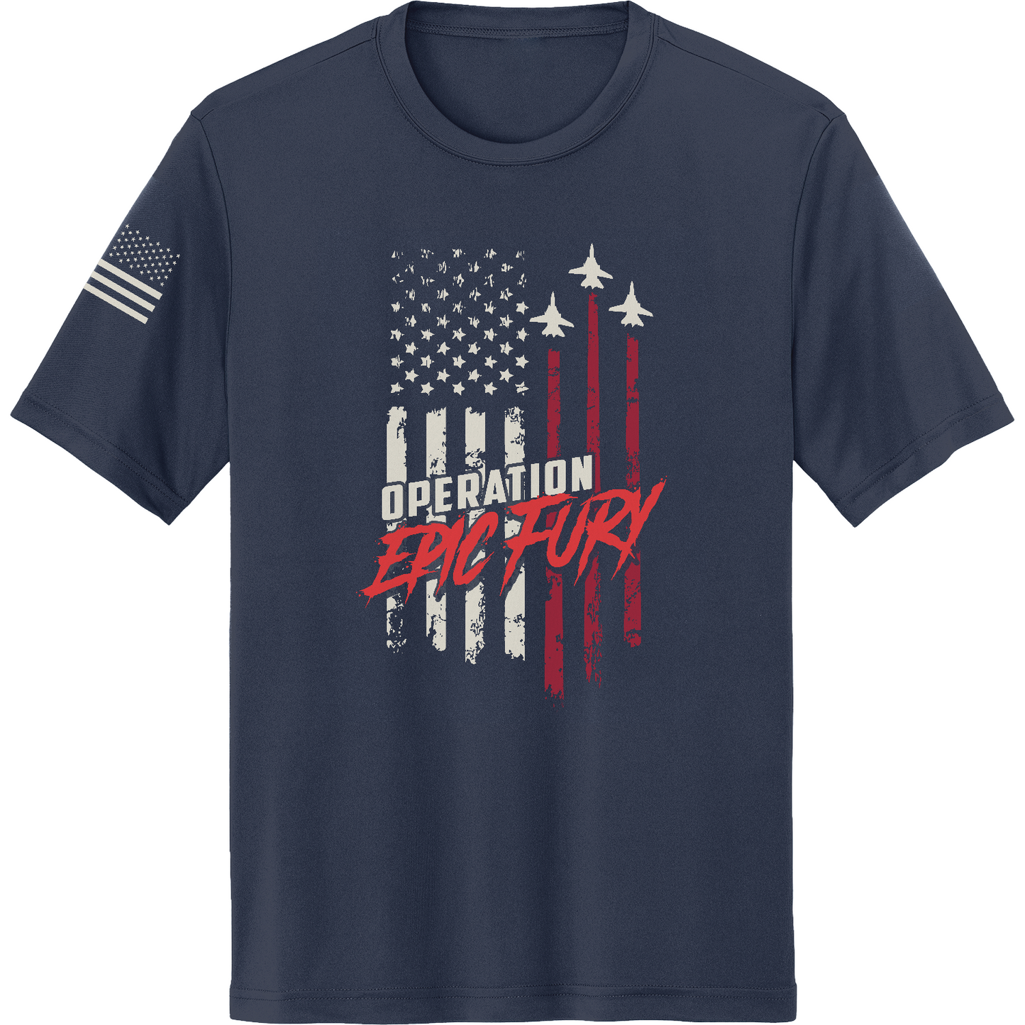 CUSTOM Operation Epic Fury Hi-Tech SS Performance Tee - Flag