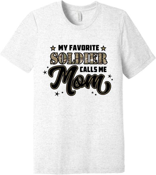 Emblem Comfort Unisex Triblend SS Tee - My favorite Soldier Calls me Mom