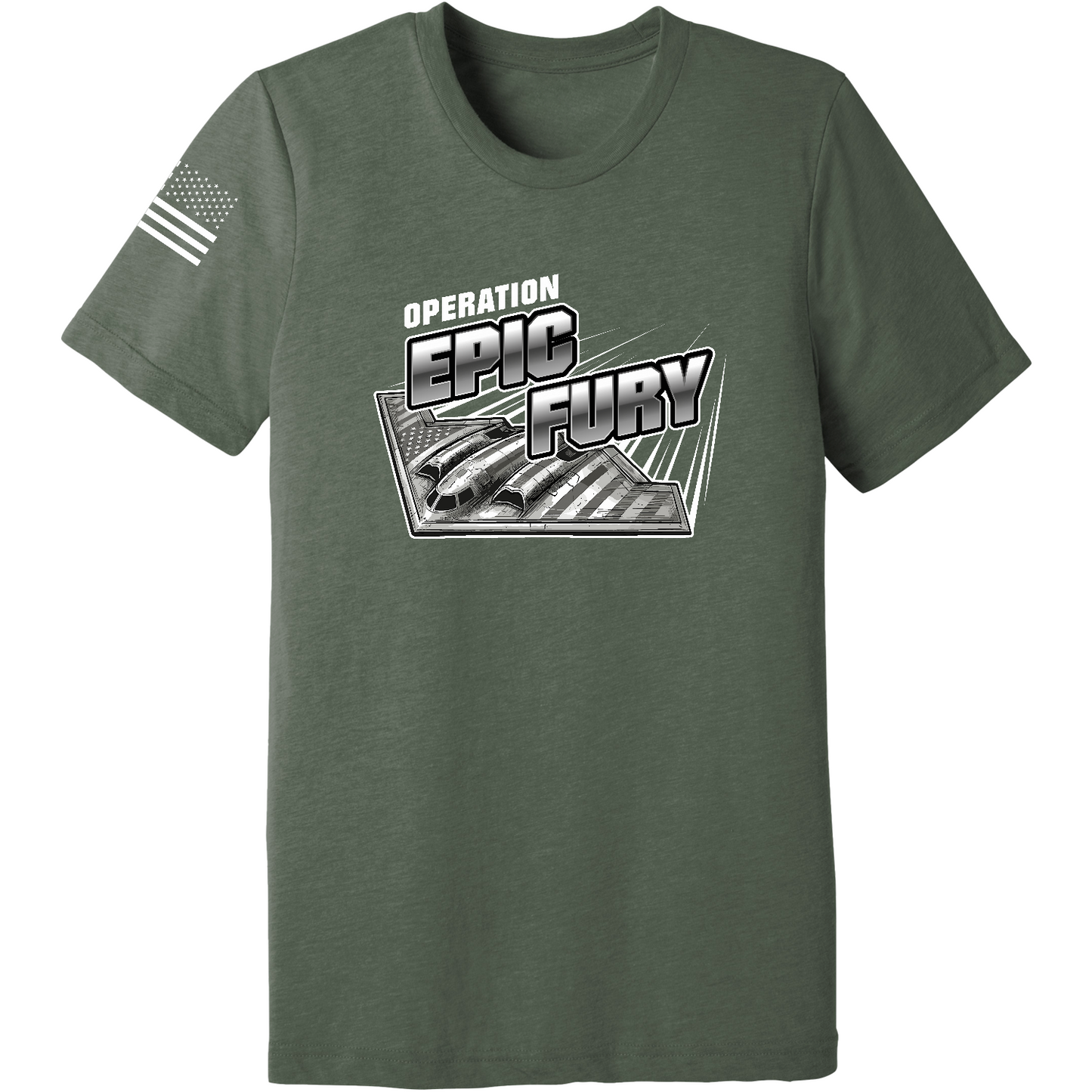 CUSTOM Operation Epic Fury Comfort Unisex Triblend SS Tee - Supersonic