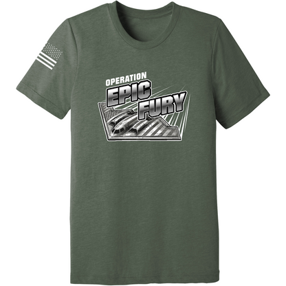 CUSTOM Operation Epic Fury Comfort Unisex Triblend SS Tee - Supersonic