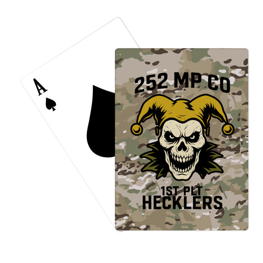 252 Military Police Company/1st Platoon Playing Cards - skkfSm