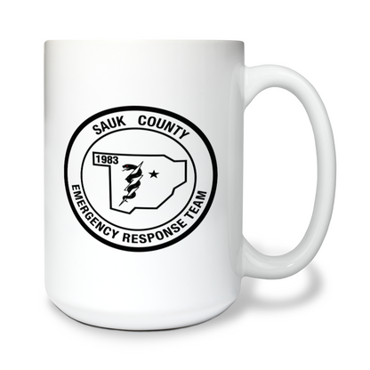 Sauk County Emergency Response Team 15 oz White Ceramic Mug - tXRknb