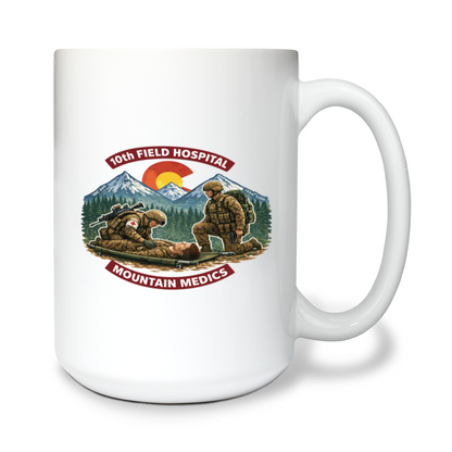 10th Field Hospital Store 1 15 oz White Ceramic Mug - vRyffv