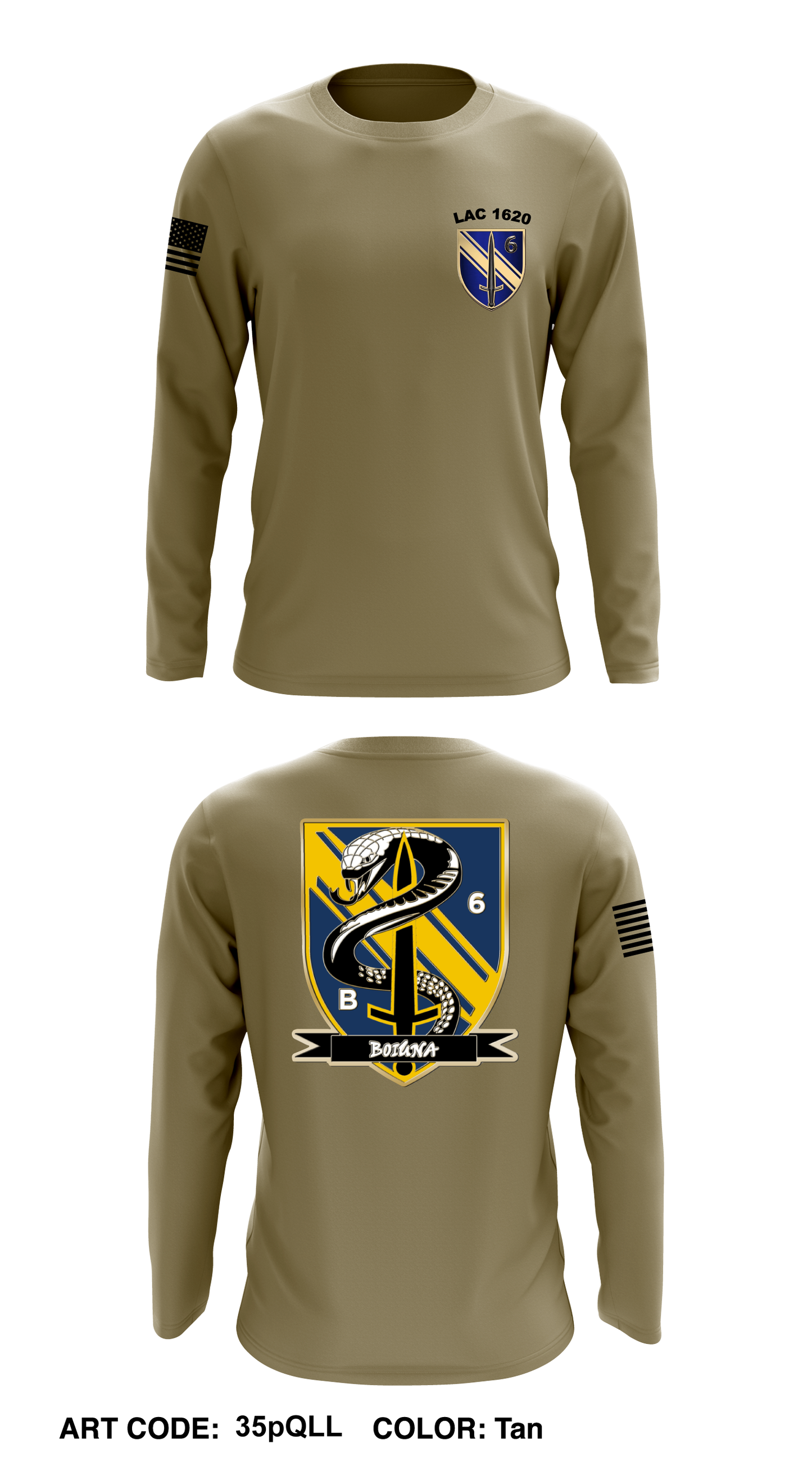 B CO, 6th BN, 1SFAB  Core Men's LS Performance Tee - 35pQLL