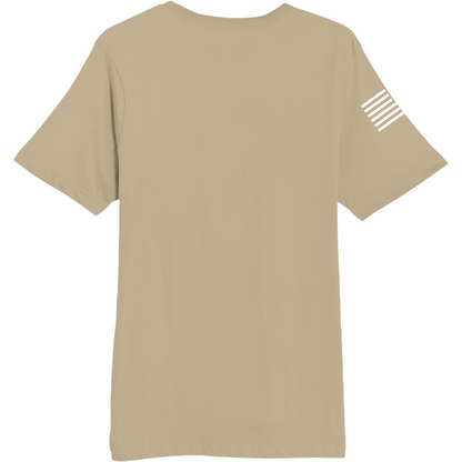 Emblem Basics Comfort Unisex Cotton SS Tee - White Flag