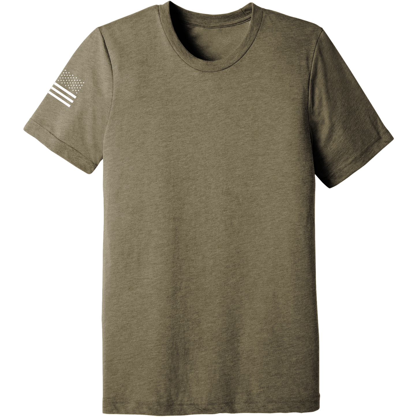 Emblem Basics Comfort Unisex Triblend SS Tee - White Flag