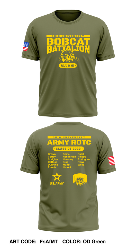 Bobcat Battalion Core Men's SS Performance Tee - FsAfMT