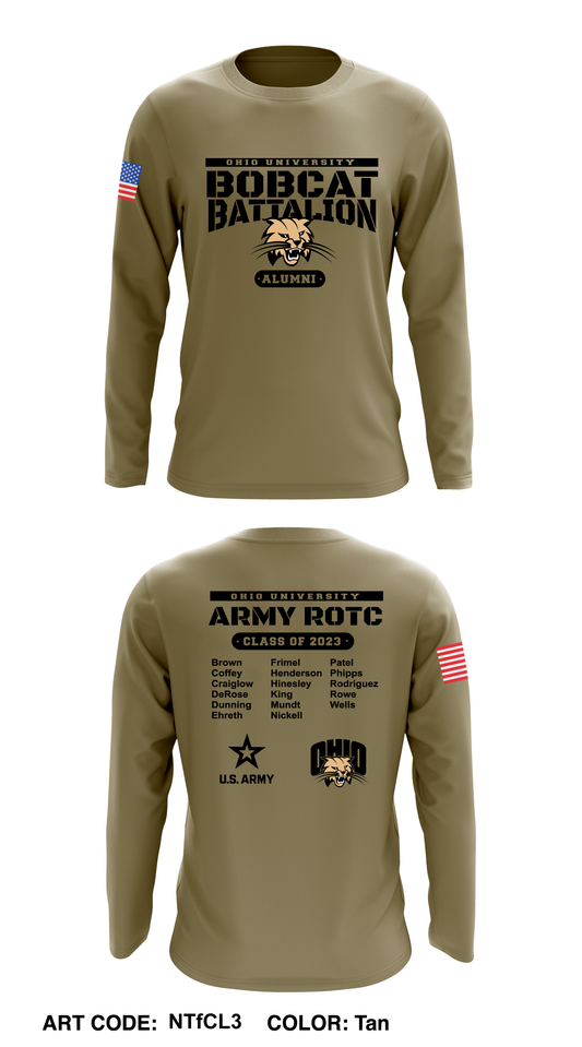 Bobcat Battalion Core Men's LS Performance Tee - NTfCL3