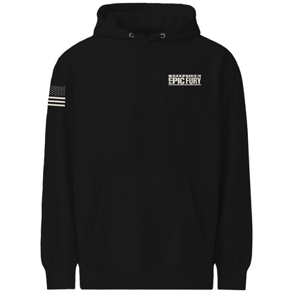 Operation Epic Fury Comfort Unisex Hooded Sweatshirt - Plane