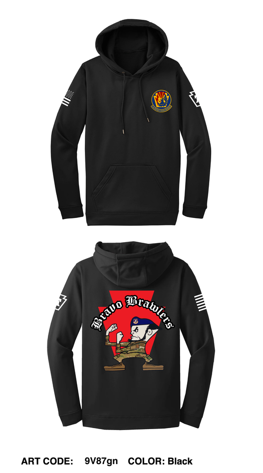 Bravo Flight, 111th Security Forces Squadron Core Men's Hooded Performance Sweatshirt - 9V87gn