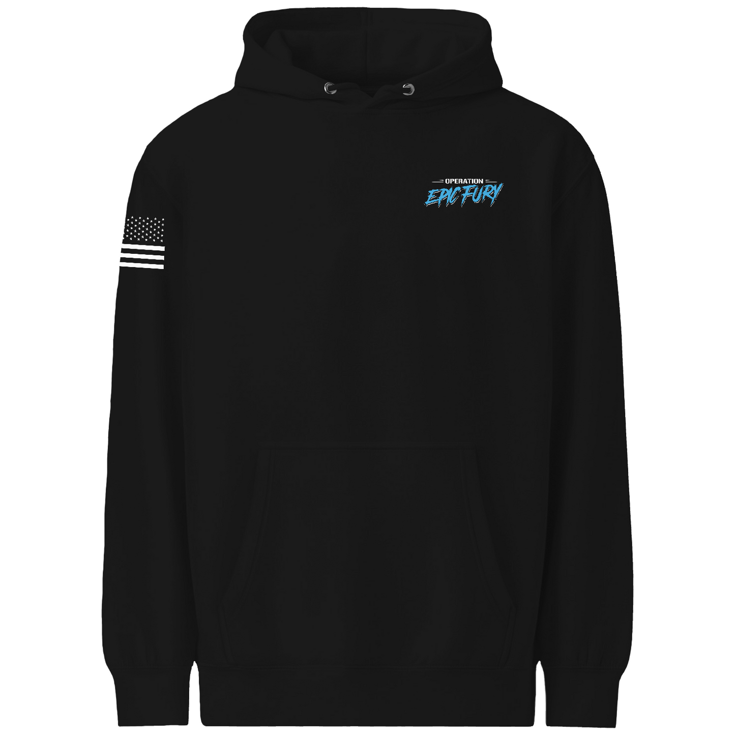 Operation Epic Fury Comfort Unisex Hooded Sweatshirt - Blueprint