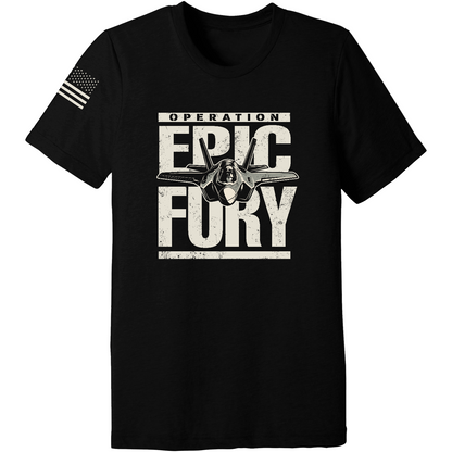 Operation Epic Fury Comfort Unisex Triblend SS Tee - Plane