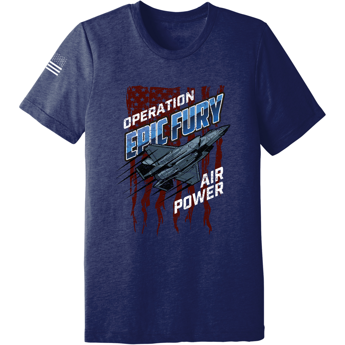CUSTOM Operation Epic Fury Comfort Unisex Triblend SS Tee - Stealth