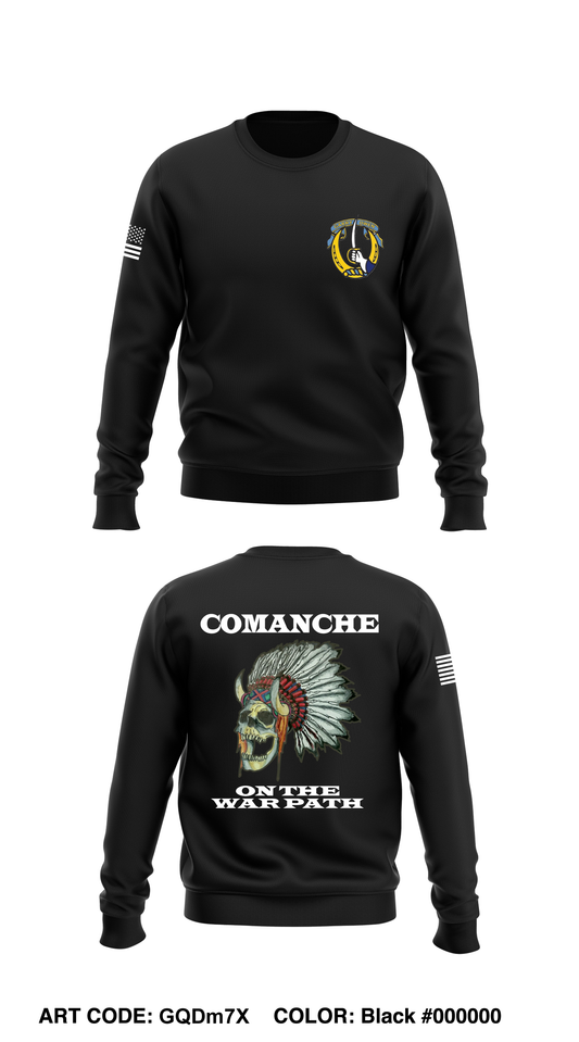 C-TRP, 1-7 CAV Core Men's Crewneck Performance Sweatshirt - GQDm7X