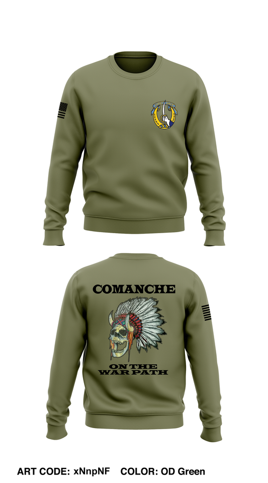 C-TRP, 1-7 CAV Core Men's Crewneck Performance Sweatshirt - xNnpNF