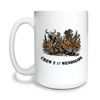Crew 2 // Wendigos 15 oz White Ceramic Mug - DzAGJb