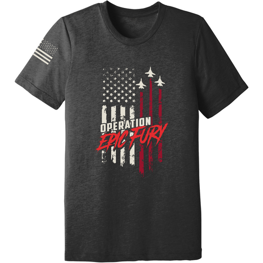 Operation Epic Fury Comfort Unisex Triblend SS Tee - Flag