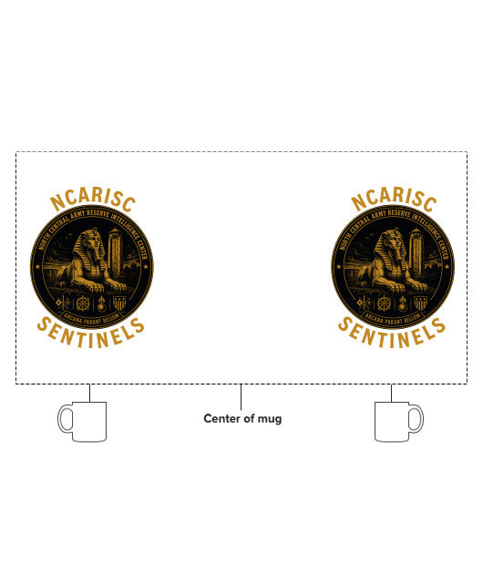 North Central Army Reserve Intelligence Support Center (NCARISC) Fundraising Collection 15 oz White Ceramic Mug - 79W49K