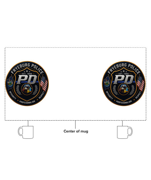 Fryeburg Police Department Ceramic Mug - V4LKV9