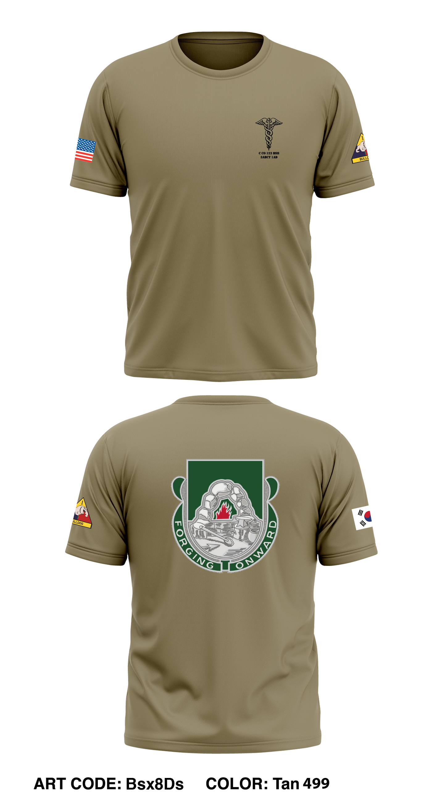 C Co 123 BSB 3ABCT 1AD Store 1 Core Men's SS Performance Tee