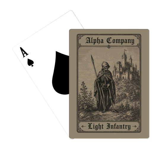 Alpha Company 1-110th Infantry Playing Cards - TfVWhm