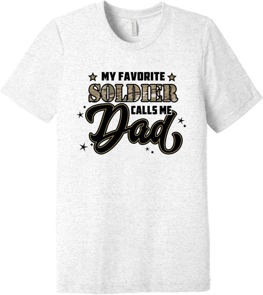 Emblem Comfort Unisex Triblend SS Tee - My favorite Soldier Calls me Dad