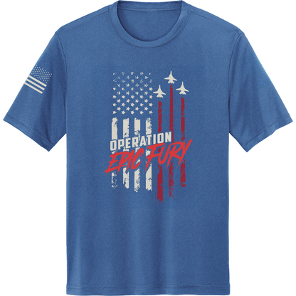CUSTOM Operation Epic Fury Hi-Tech SS Performance Tee - Flag