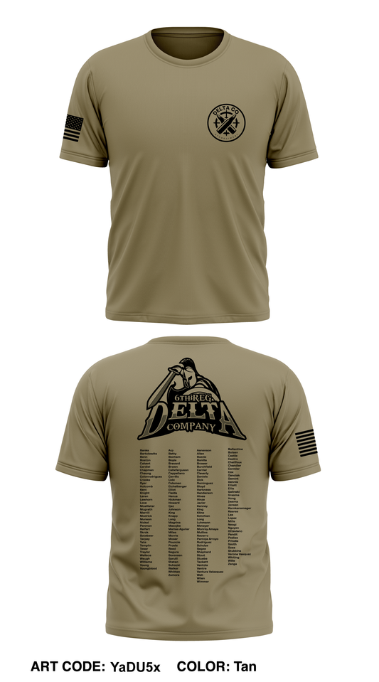 CST 23, 6th Reg, D Co Core Men's SS Performance Tee