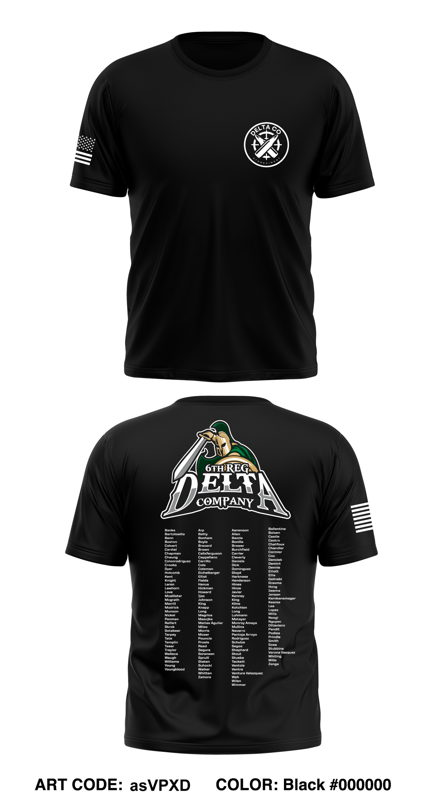 CST 23, 6th Reg, D Co Core Men's SS Performance Tee