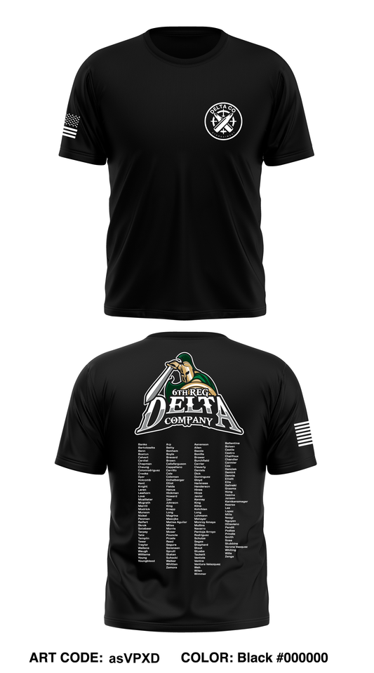 CST 23, 6th Reg, D Co Core Men's SS Performance Tee