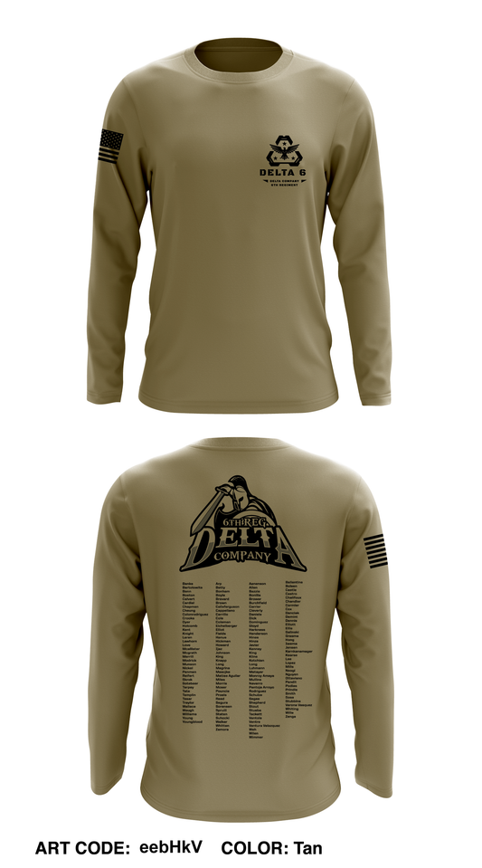CST 23, 6th Reg, D Co Core Men's LS Performance Tee