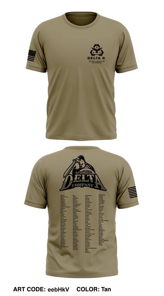 CST 23, 6th Reg, D Co Core Men's SS Performance Tee
