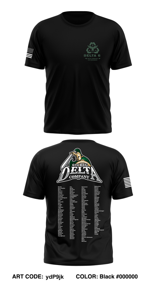 CST 23, 6th Reg, D Co Core Men's SS Performance Tee