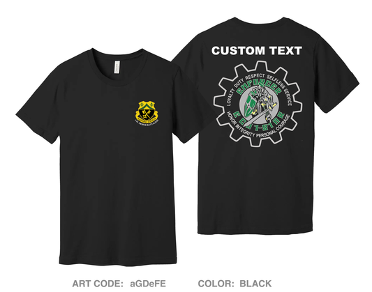 CUSTOM E Co, 1-81 AR BN, 194TH AR BDE Comfort Unisex Cotton SS Tee - aGDeFE