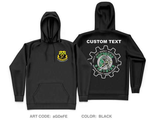 CUSTOM E Co, 1-81 AR BN, 194TH AR BDE Core Men's Hooded Performance Sweatshirt - aGDeFE