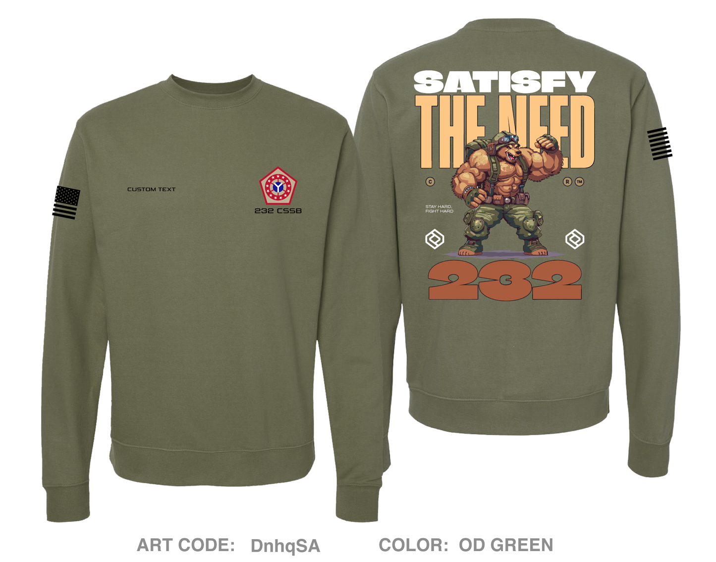 CUSTOM 232 CSSB Comfort Unisex Crewneck Sweatshirt - DnhqSA