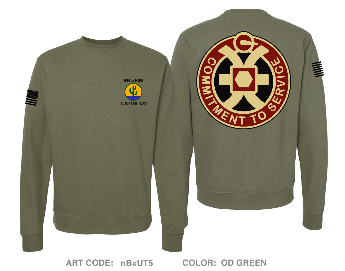 CUSTOM 646th Regional Support Group Comfort Unisex Crewneck Sweatshirt - nBxUT5