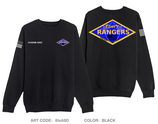 CUSTOM Tony’s Rangers Comfort Unisex Crewneck Sweatshirt - 6tsA9D