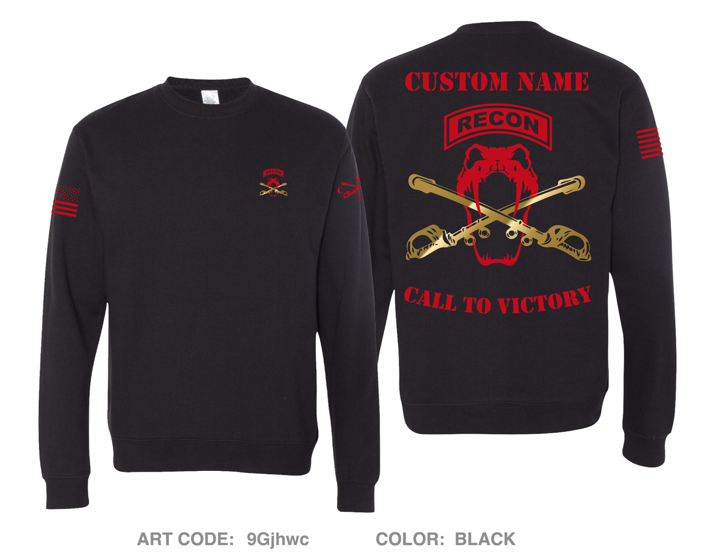 CUSTOM Copperhead Troop 2-15 CAV, 194th Armor Brigade Comfort Unisex Crewneck Sweatshirt - 9Gjhwc