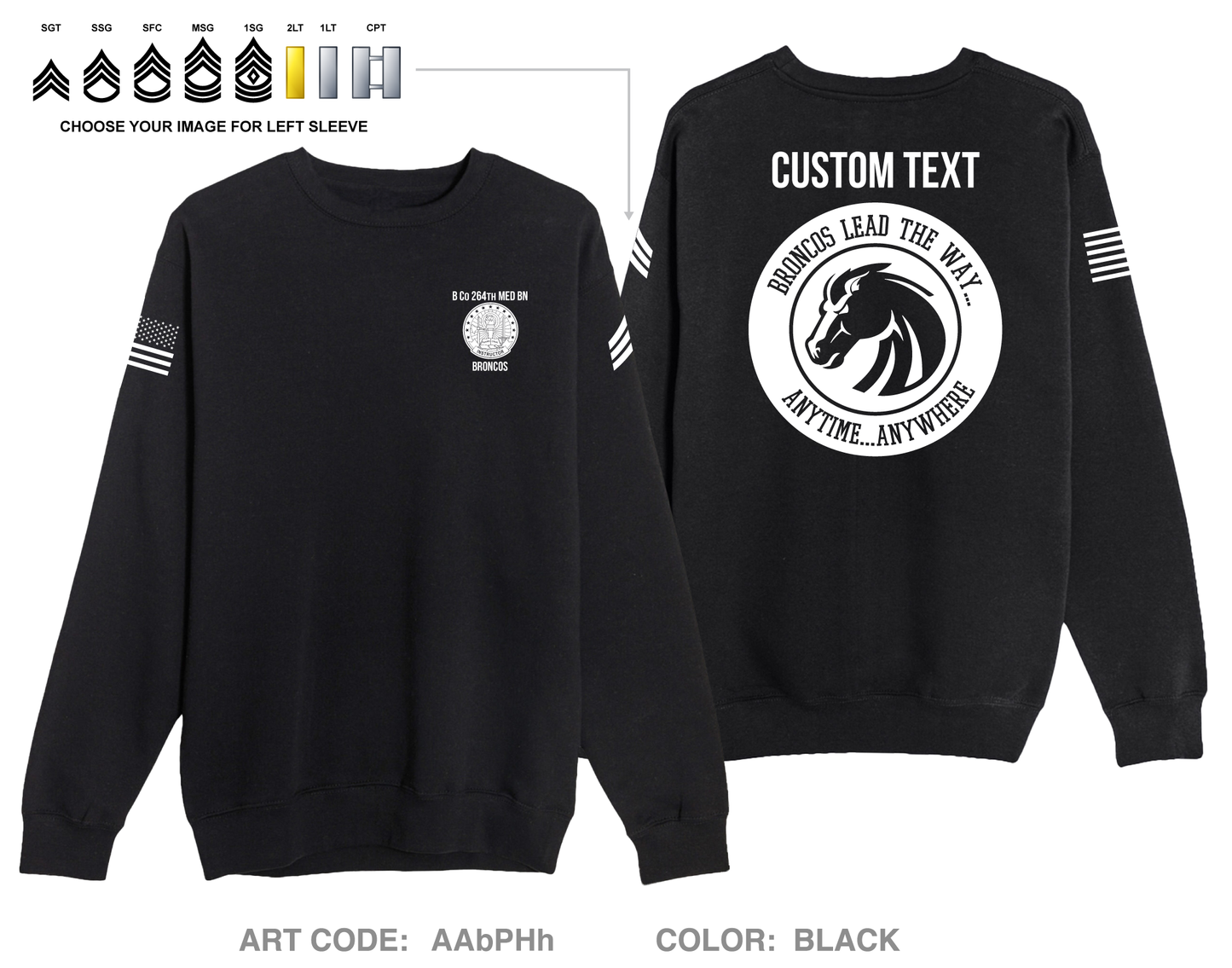 CUSTOM B Co 264th MED BN Store 1 Comfort Unisex Crewneck Sweatshirt - AAbPHh