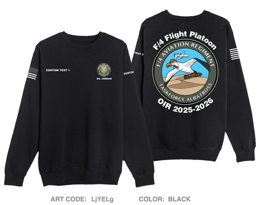 CUSTOM F/4 AVN REGT Comfort Unisex Crewneck Sweatshirt - LjYELg