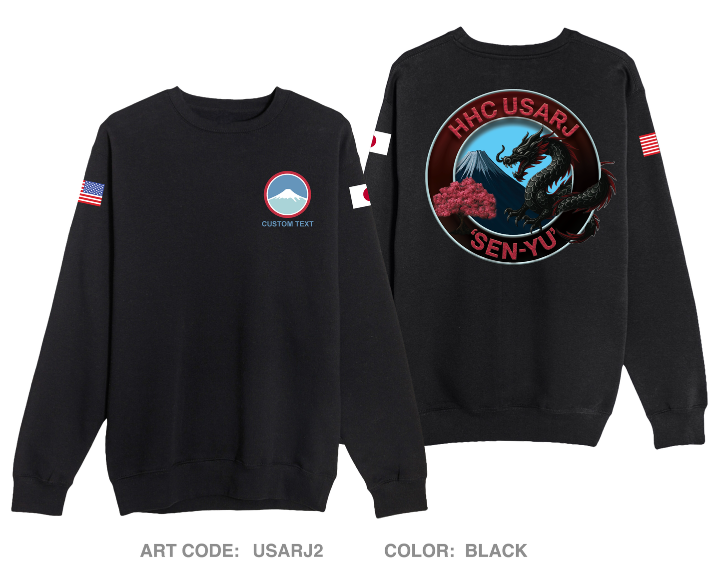 CUSTOM HHC, USARJ Comfort Unisex Crewneck Sweatshirt - USARJ2