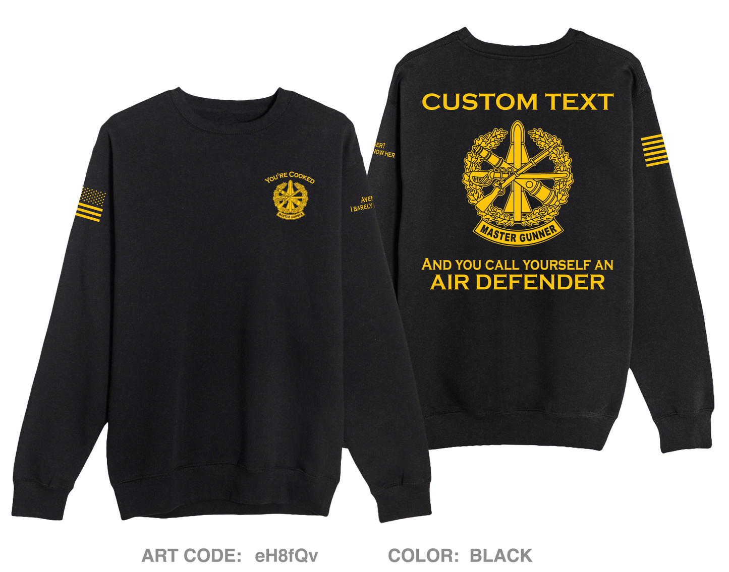 CUSTOM Avenger Master Gunner Comfort Unisex Crewneck Sweatshirt - eH8fQv