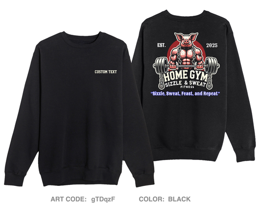 CUSTOM Sizzle and Sweat Fitness Comfort Unisex Crewneck Sweatshirt - gTDqzF