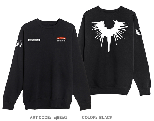 CUSTOM 119 Engineer Company (SAPPER) Fundraising Collection Comfort Unisex Crewneck Sweatshirt - sj5EbG