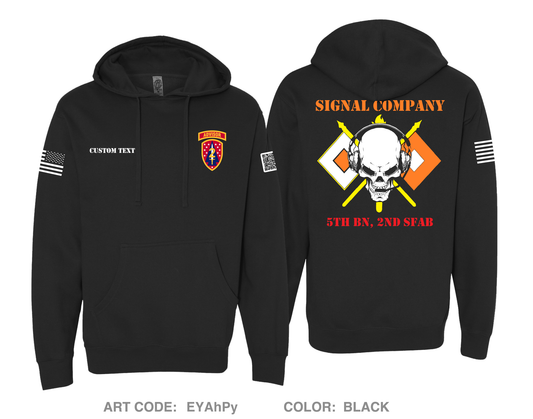 CUSTOM C Co, 5th BN, 2 SFAB Comfort Unisex Hooded Sweatshirt - EYAhPy