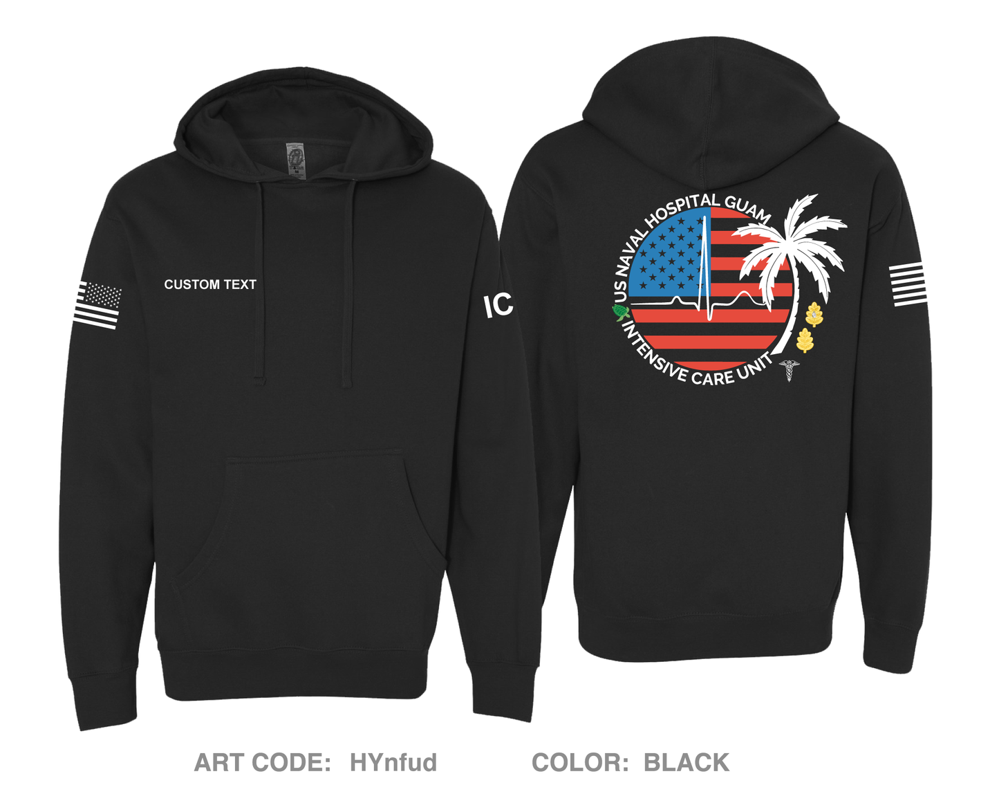 CUSTOM Intensive Care Unit Comfort Unisex Hooded Sweatshirt - HYnfud