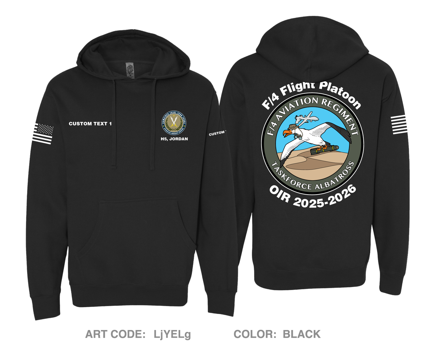 CUSTOM F/4 AVN REGT Comfort Unisex Hooded Sweatshirt - LjYELg