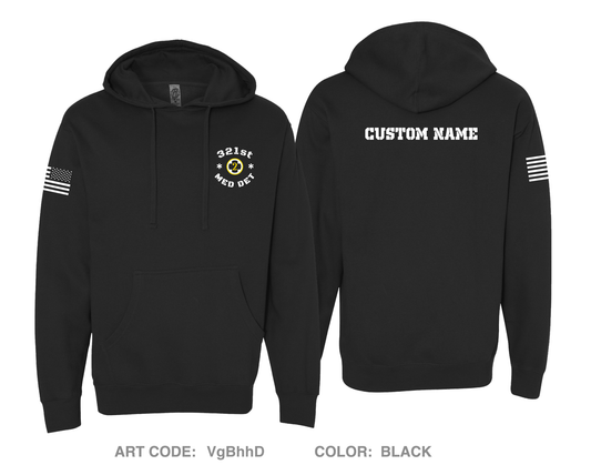 CUSTOM 321st Medical Detachment Comfort Unisex Hooded Sweatshirt - VgBhhD