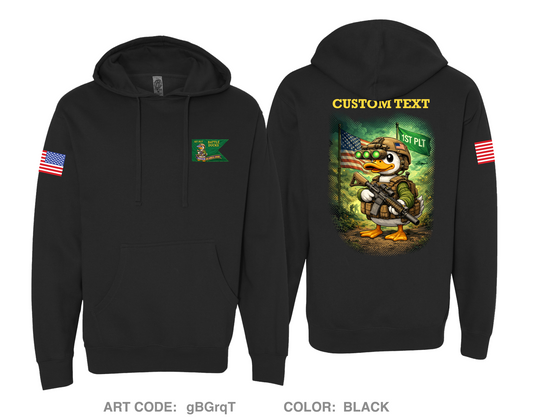 CUSTOM Battle Ducks Comfort Unisex Hooded Sweatshirt - gBGrqT
